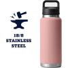 imageYETI Rambler 36 oz Bottle Vacuum Insulated Leakproof Stainless Steel with Chug CapSandstone Pink