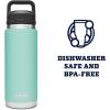 imageYETI Rambler 36 oz Bottle Vacuum Insulated Leakproof Stainless Steel with Chug CapSeafoam