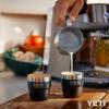 imageYETI Rambler 4 oz Stackable Cup Stainless Steel Vacuum Insulated EspressoCoffee Cup 2 PackBlack