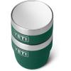 imageYETI Rambler 4 oz Stackable Cup Stainless Steel Vacuum Insulated EspressoCoffee Cup 2 PackBlack Forest Green