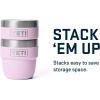 imageYETI Rambler 4 oz Stackable Cup Stainless Steel Vacuum Insulated EspressoCoffee Cup 2 PackCherry Blossom  Textured