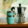 imageYETI Rambler 4 oz Stackable Cup Stainless Steel Vacuum Insulated EspressoCoffee Cup 2 PackCherry Blossom  Textured