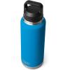 imageYETI Rambler 46 oz Bottle Vacuum Insulated Leakproof Stainless Steel with Chug CapBig Wave Blue