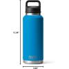 imageYETI Rambler 46 oz Bottle Vacuum Insulated Leakproof Stainless Steel with Chug CapBig Wave Blue
