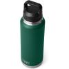imageYETI Rambler 46 oz Bottle Vacuum Insulated Leakproof Stainless Steel with Chug CapBlack Forest Green