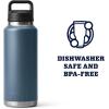 imageYETI Rambler 46 oz Bottle Vacuum Insulated Leakproof Stainless Steel with Chug CapNordic Blue