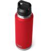 imageYETI Rambler 46 oz Bottle Vacuum Insulated Leakproof Stainless Steel with Chug CapRescue Red