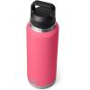 imageYETI Rambler 46 oz Bottle Vacuum Insulated Leakproof Stainless Steel with Chug CapTropical Pink