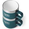 imageYETI Rambler 6 oz Stackable Mug Stainless Steel Vacuum Insulated EspressoCoffee Mug 2 PackAgave Teal