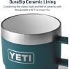 imageYETI Rambler 6 oz Stackable Mug Stainless Steel Vacuum Insulated EspressoCoffee Mug 2 PackAgave Teal
