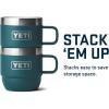 imageYETI Rambler 6 oz Stackable Mug Stainless Steel Vacuum Insulated EspressoCoffee Mug 2 PackAgave Teal