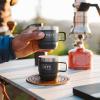 imageYETI Rambler 6 oz Stackable Mug Stainless Steel Vacuum Insulated EspressoCoffee Mug 2 PackBig Sky Blue