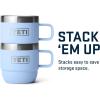 imageYETI Rambler 6 oz Stackable Mug Stainless Steel Vacuum Insulated EspressoCoffee Mug 2 PackBig Sky Blue