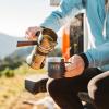 imageYETI Rambler 6 oz Stackable Mug Stainless Steel Vacuum Insulated EspressoCoffee Mug 2 PackBig Sky Blue