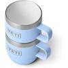 imageYETI Rambler 6 oz Stackable Mug Stainless Steel Vacuum Insulated EspressoCoffee Mug 2 PackBig Sky Blue