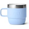 imageYETI Rambler 6 oz Stackable Mug Stainless Steel Vacuum Insulated EspressoCoffee Mug 2 PackBig Sky Blue