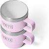 imageYETI Rambler 6 oz Stackable Mug Stainless Steel Vacuum Insulated EspressoCoffee Mug 2 PackCherry Blossom  Textured