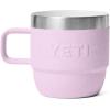 imageYETI Rambler 6 oz Stackable Mug Stainless Steel Vacuum Insulated EspressoCoffee Mug 2 PackCherry Blossom  Textured