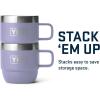 imageYETI Rambler 6 oz Stackable Mug Stainless Steel Vacuum Insulated EspressoCoffee Mug 2 PackCosmic Lilac