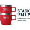imageYETI Rambler 6 oz Stackable Mug Stainless Steel Vacuum Insulated EspressoCoffee Mug 2 PackRescue Red