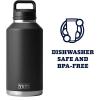 imageYETI Rambler 64 oz Bottle Vacuum Insulated Stainless Steel with Chug Cap NavyBlack