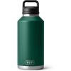 imageYETI Rambler 64 oz Bottle Vacuum Insulated Stainless Steel with Chug Cap NavyBlack Forest Green