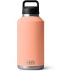 imageYETI Rambler 64 oz Bottle Vacuum Insulated Stainless Steel with Chug Cap NavyLow Country Peach