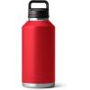 imageYETI Rambler 64 oz Bottle Vacuum Insulated Stainless Steel with Chug Cap NavyRescue Red