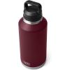 imageYETI Rambler 64 oz Bottle Vacuum Insulated Stainless Steel with Chug Cap NavyWild Vine Red