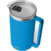 imageYETI Rambler 64 oz Pitcher Vacuum Insulated Stainless Steel with MagSlider Lid Tropical PinkBig Wave Blue