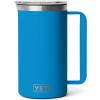 imageYETI Rambler 64 oz Pitcher Vacuum Insulated Stainless Steel with MagSlider Lid Tropical PinkBig Wave Blue