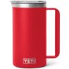 imageYETI Rambler 64 oz Pitcher Vacuum Insulated Stainless Steel with MagSlider Lid Tropical PinkRescue Red