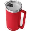 imageYETI Rambler 64 oz Pitcher Vacuum Insulated Stainless Steel with MagSlider Lid Tropical PinkRescue Red