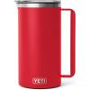 imageYETI Rambler 64 oz Pitcher Vacuum Insulated Stainless Steel with MagSlider Lid Tropical PinkRescue Red