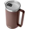 imageYETI Rambler 64 oz Pitcher Vacuum Insulated Stainless Steel with MagSlider Lid Tropical PinkWetlands Brown