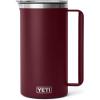 imageYETI Rambler 64 oz Pitcher Vacuum Insulated Stainless Steel with MagSlider Lid Tropical PinkWild Vine Red