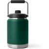 imageYETI Rambler Half Gallon Jug 20 Vacuum Insulated Leakproof Stainless Steel with MagCap BlackBlack Forest Green