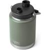 imageYETI Rambler Half Gallon Jug Vacuum Insulated Leakproof Stainless Steel with MagCapCamp Green