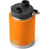 imageYETI Rambler Half Gallon Jug Vacuum Insulated Leakproof Stainless Steel with MagCapKing Crab