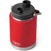 imageYETI Rambler Half Gallon Jug Vacuum Insulated Leakproof Stainless Steel with MagCapRescue Red