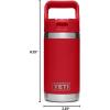 imageYETI Rambler Jr 12 oz Kids Bottle with Straw CapRescue Red