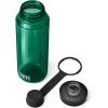 imageYETI Yonder Water Bottle with Yonder Tether Cap Lightweight Leakproof and BPAFreeBlack Forest Green