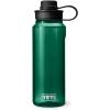 imageYETI Yonder Water Bottle with Yonder Tether Cap Lightweight Leakproof and BPAFreeBlack Forest Green