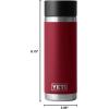 imageYeti Rambler 18 Oz Hotshot Bottle Tropical PinkHarvest Red