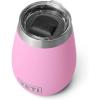 imageYETI Rambler 10 oz Wine Tumbler Vacuum Insulated Stainless Steel with MagSlider Lid NavyPower Pink