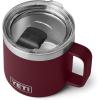 imageYETI Rambler 14 oz Stackable Mug Vacuum Insulated Stainless Steel with MagSlider LidWild Vine Red