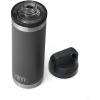 imageYETI Rambler 18 oz Bottle Vacuum Insulated Stainless Steel with Chug Cap WhiteCharcoal