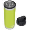 imageYETI Rambler 18 oz Bottle Vacuum Insulated Stainless Steel with Chug Cap WhiteChartreuse