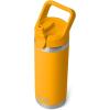 imageYETI Rambler 18 oz Bottle Vacuum Insulated Stainless Steel with Color Matching Straw Cap Firefly YellowBeekeeper