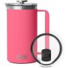imageYETI Rambler 34 oz French Press with MagSlider Pitcher Lid Set Tropical Pink